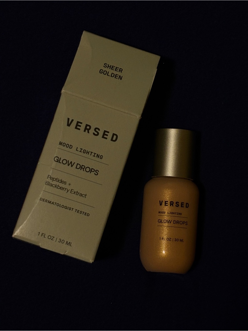 Versed Mood Lighting Glow Drops - Sheer Golden